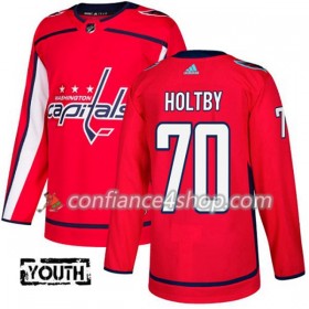 Adidas Maillot de Hockey Washington Capitals Braden Holtby 70 2017-2018 Rouge Authentic - Enfant